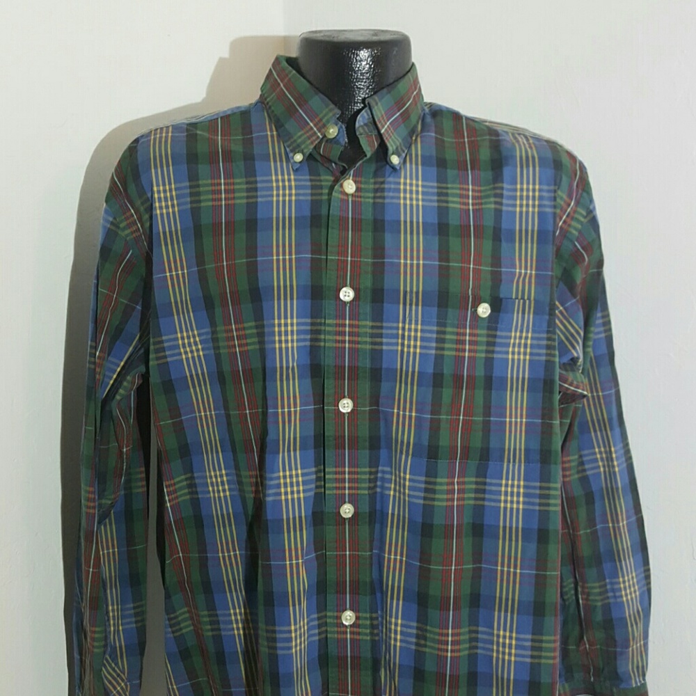 Orvis Men’s Button Down Shirt Long Sleeve Multicolor Plaid Size M